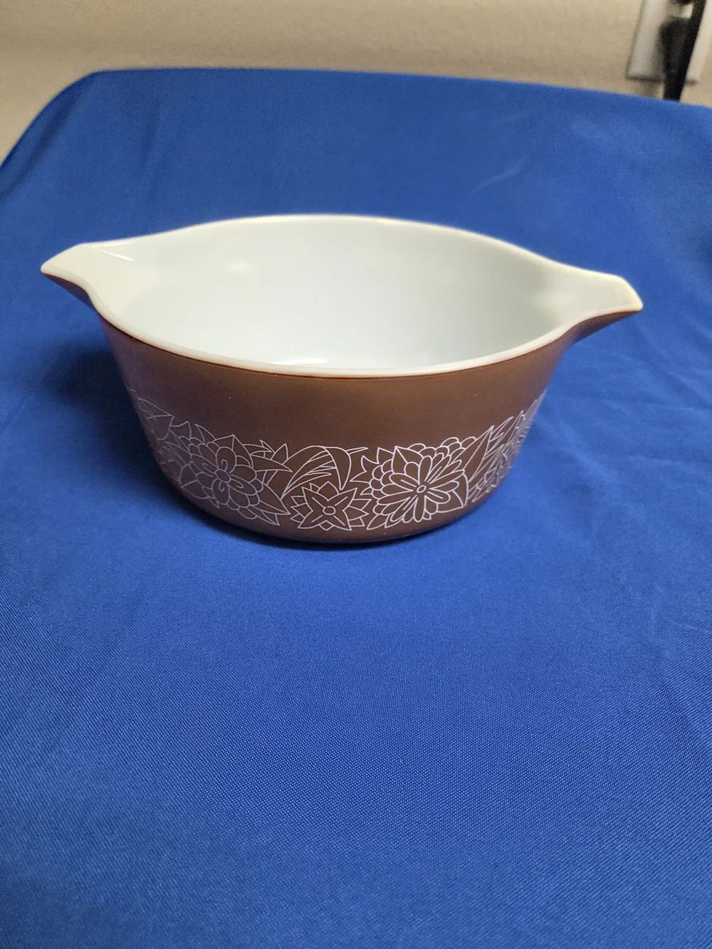 Vintage Pyrex 475-B Casserole Dish Woodland Mixing Bowl 2.5qt
